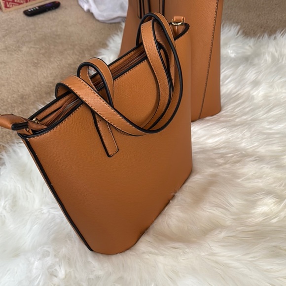 Elegant Tan Handbag Set of 3 - Picture 6 of 15